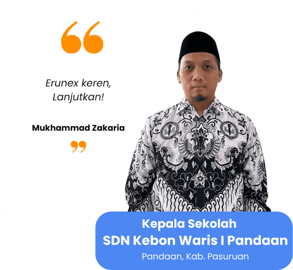 Testimoni Mukhammad Zakaria — Kepala Sekolah, SDN Kebon Waris I Pandaan